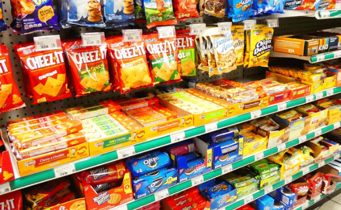 Snack Items In Grocery Store